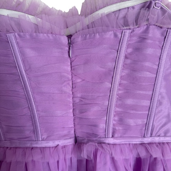 Saint Armont Stylish Purple Ruffle Dress - Picture 2 of 6